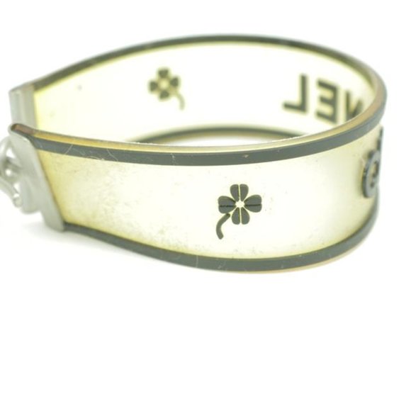 Chanel 01P Clover Chanel Cuff Bangle Bracelet - Picture 8 of 8
